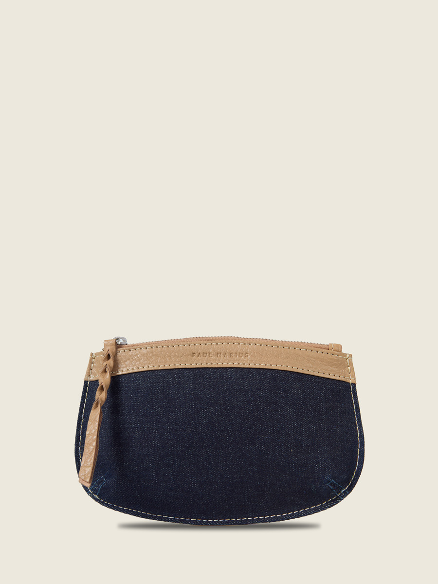 LaPochette Polly - Denim / Taupe front view
