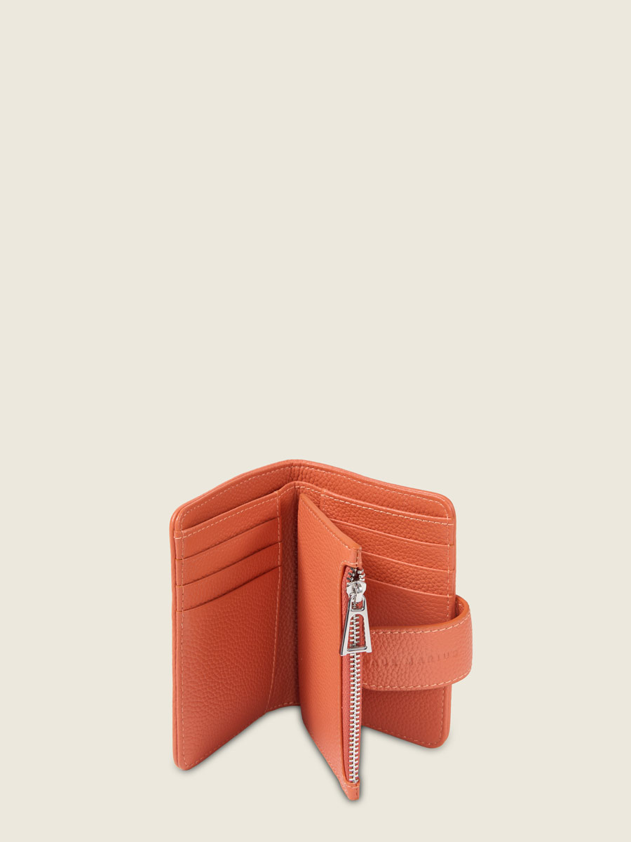 Amber python wallet Valentine Python - Amber focus material photo