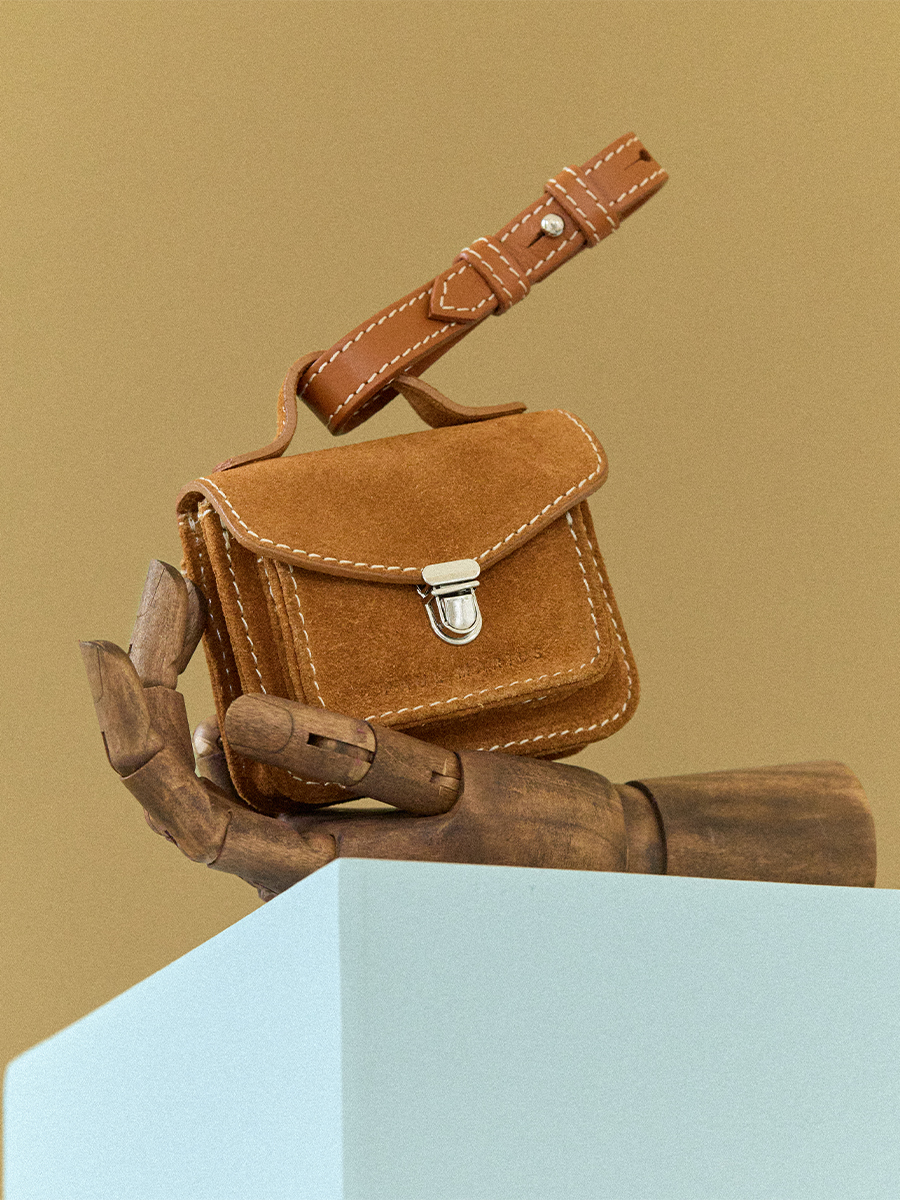 Brick Mademoiselle George Nano Bag Charm Wallet side view