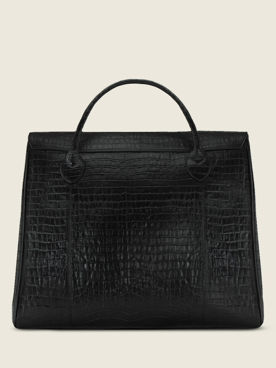 black-leather-travel-bag-rouen-delhi-heritage-jet-black-paul-marius-back-view-picture-m105-cr-b