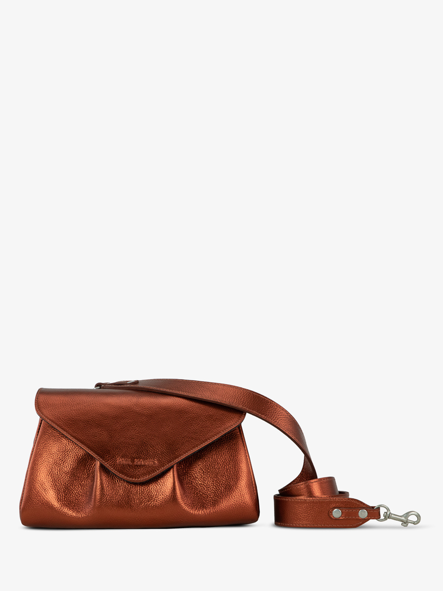 copper-metallic-leather-shoulderbag-suzon-m-ginger-paul-marius-front-view-picture-w25m-m-o
