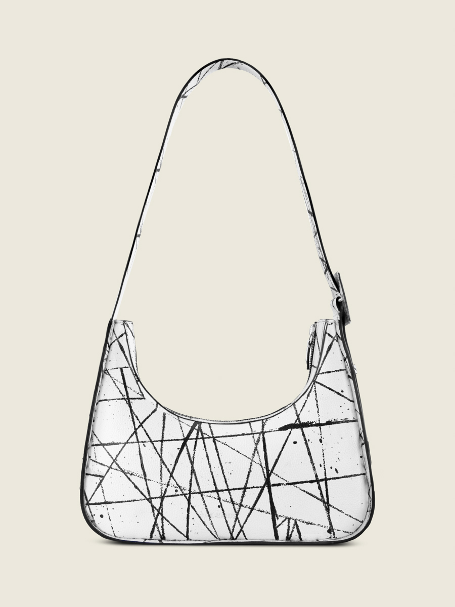 baguette-bag-leather-white-black-orange-victoire-arty-01-front-view-w54-art1-b-w