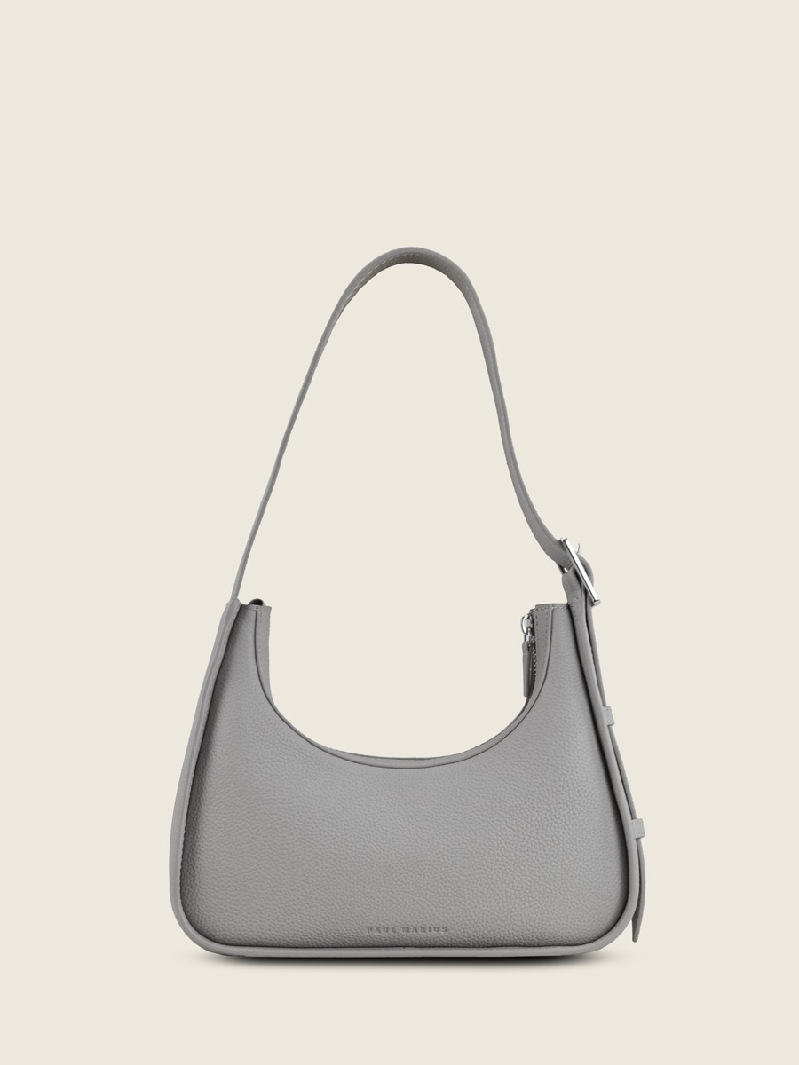 mini-baguette-bag-galet-leather-victoire-xs-front-view-w54xs-sbm-gre