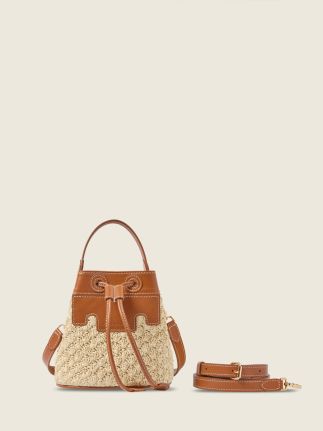Capucine XS Raphia - Natural / Cognac