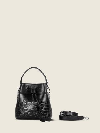 Capucine XS Croco - Patent Black
