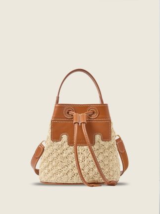 Capucine XS Raphia - Natural / Cognac