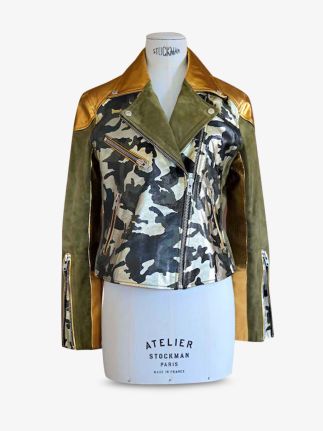 LePerfecto - Khaki Gold Canvas Camouflage