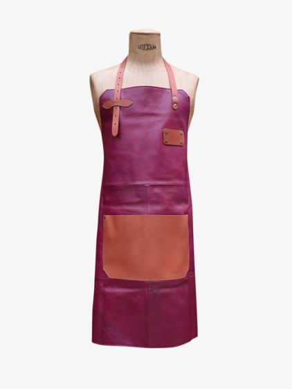 LeTablier en Cuir - Plum