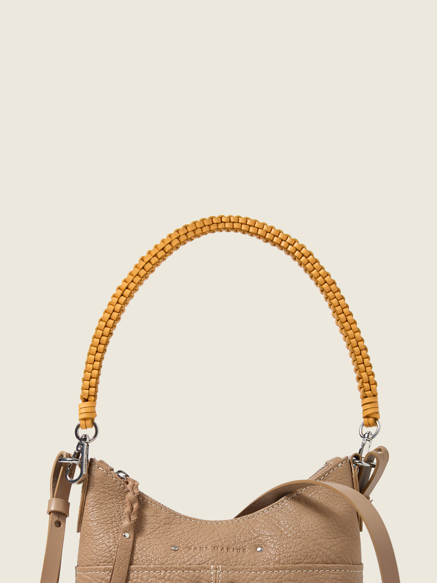 Removable orange bag strap  LeScoubidou - Orange front view