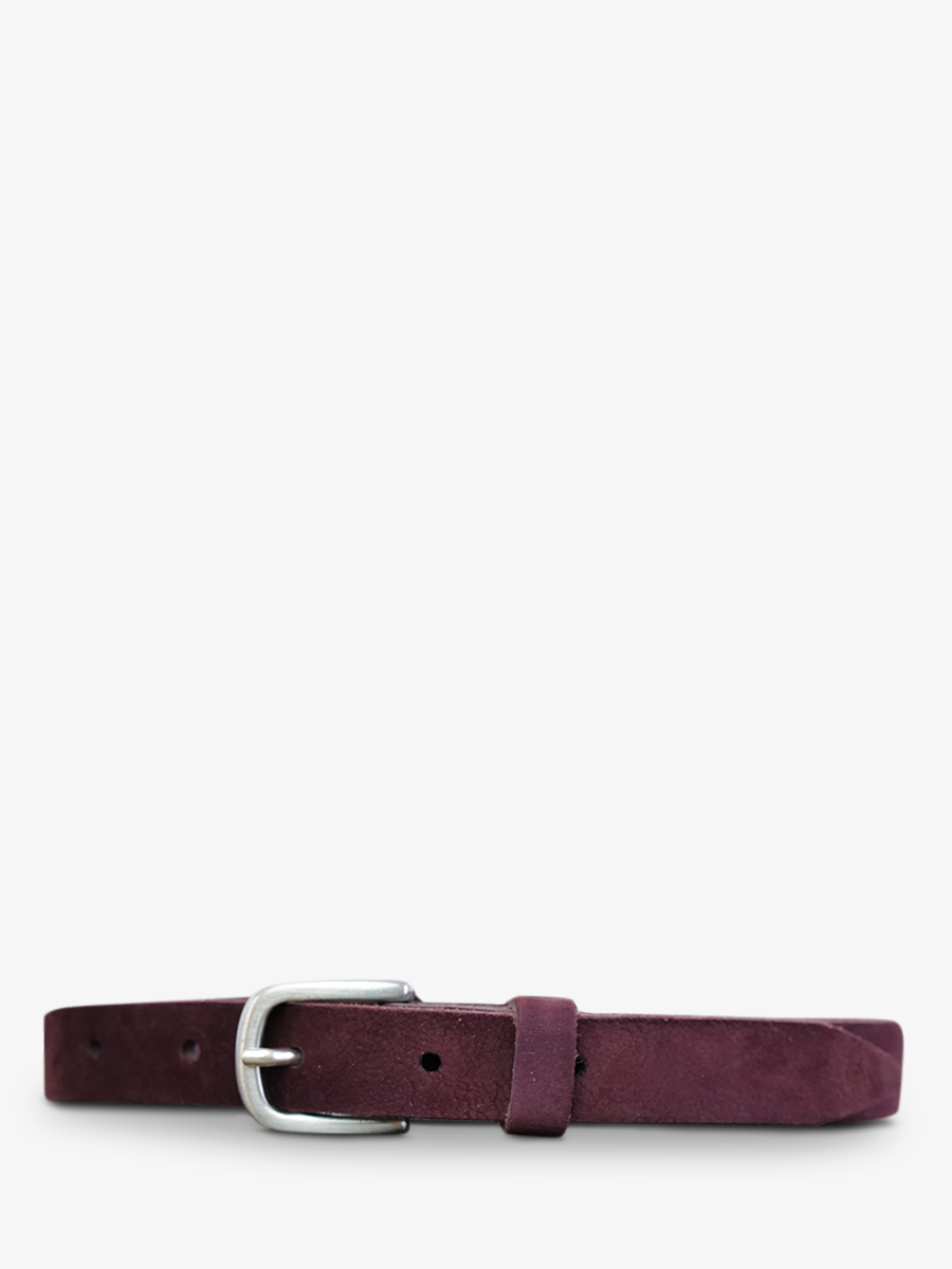 leather-belt-purple-front-view-picture-laceinture-magnifique-nubuck--20mm-plum-paul-marius-3760125343105