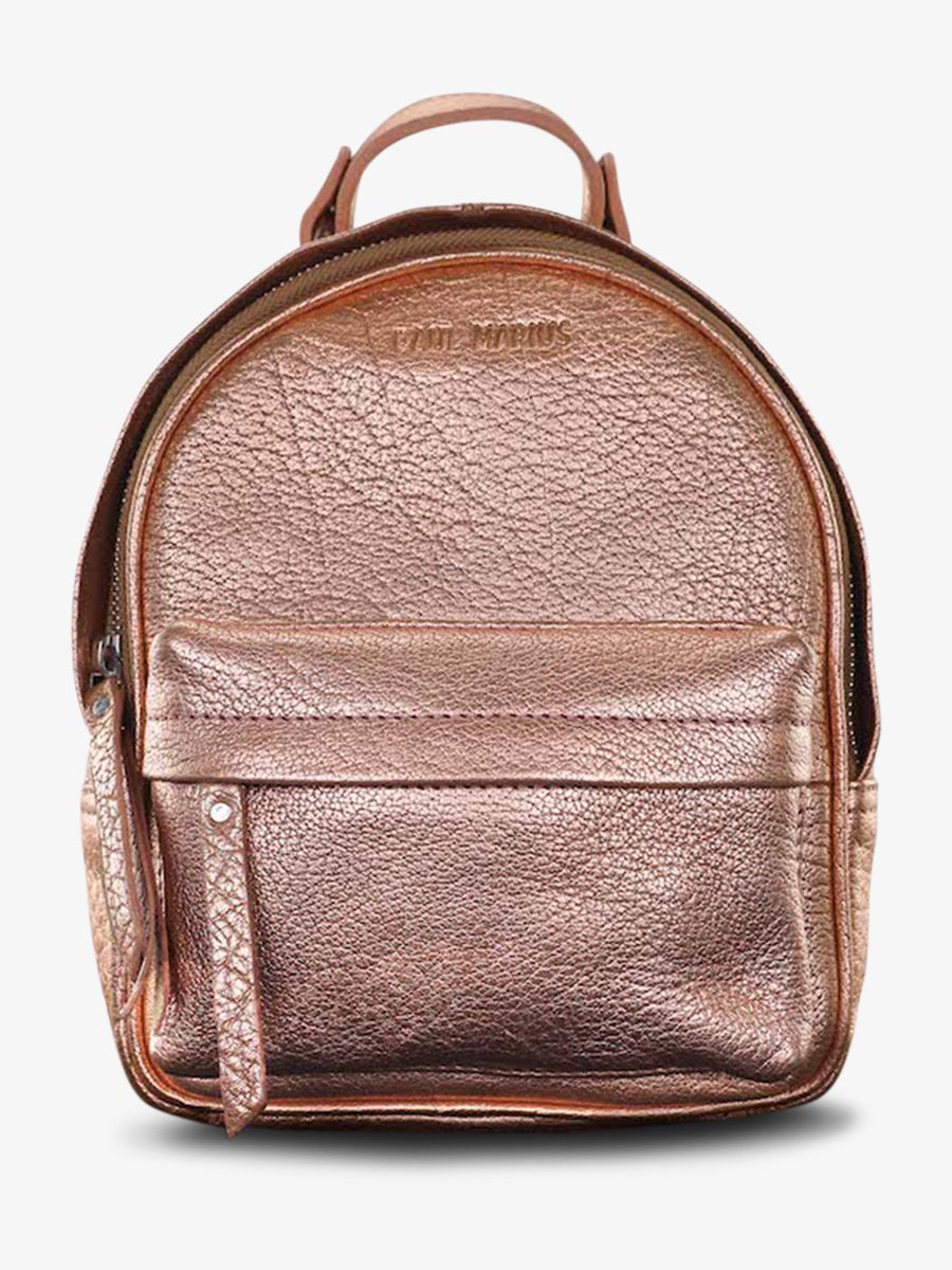 small-leather-backpack-pink-gold-side-view-picture-lemini-intrepide-rose-gold-paul-marius-3760125348759