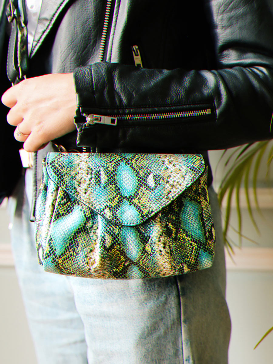 paulmarius-leather-shoulder-bag-for-women-blue-green-front-view-picture-suzon-s-python-agate-paul-marius-3760125350837