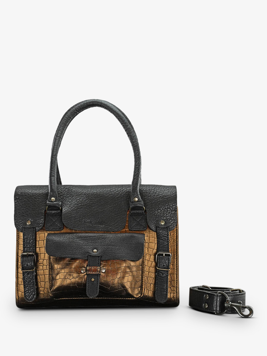 leather-shoulder-bag-for-woman-multicoloured-black-interior-view-picture-lerive-gauche--m-alligator-black-copper-paul-marius-3760125339108