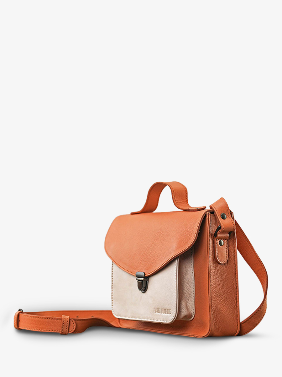 leather-hand-bag-for-woman-orange-side-view-picture-mademoiselle-george-cupcake-apricot-paul-marius-3760125342153