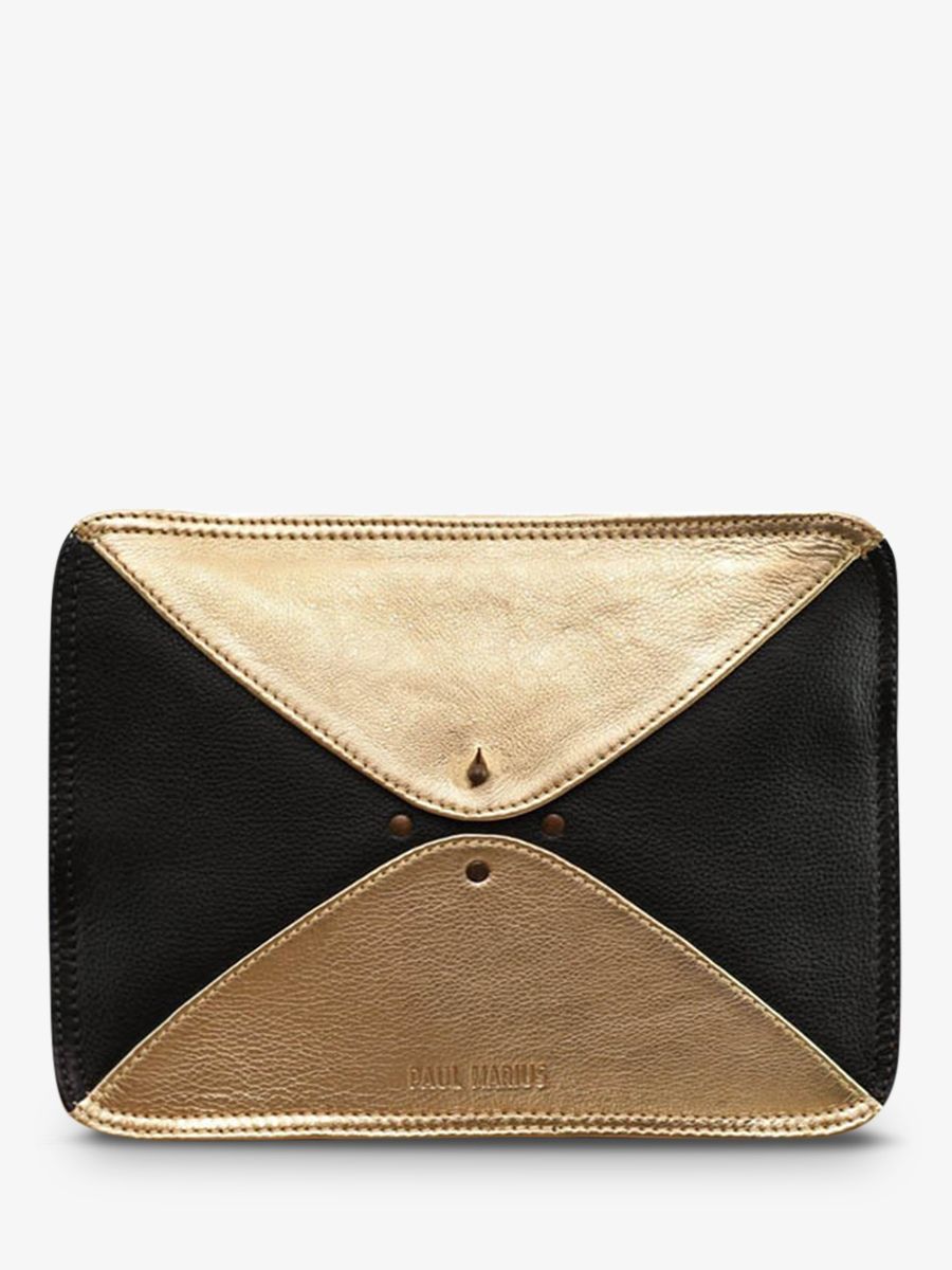 shoulder-bag-for-woman-multicoloured-black-gold-front-view-picture-legraphique-black-gold-paul-marius-3760125335469