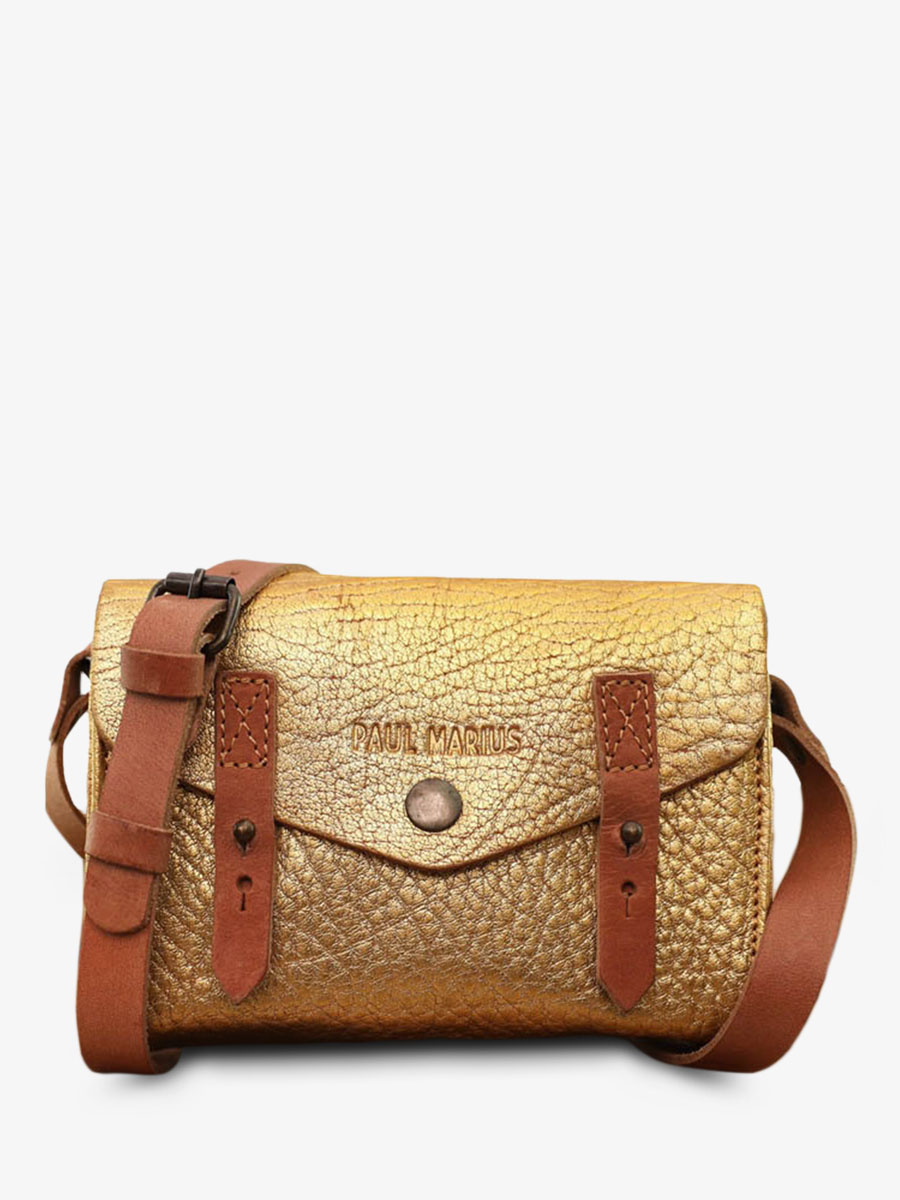 shoulder-bag-for-woman-gold-front-view-picture-le-mini-indispensable-gold-paul-marius-3760125334745
