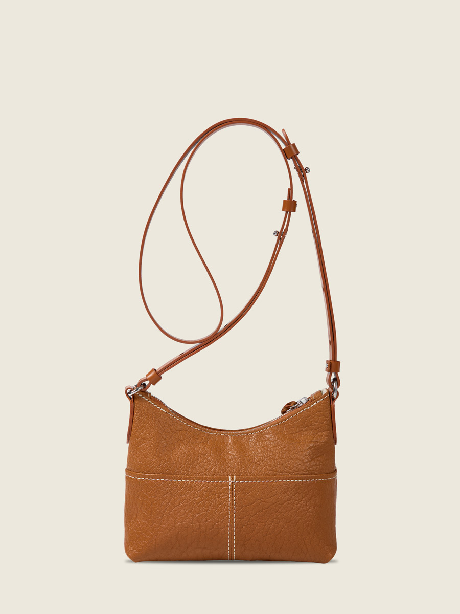 Natural leather shoulder strap bag LeLoustic - Natural back view