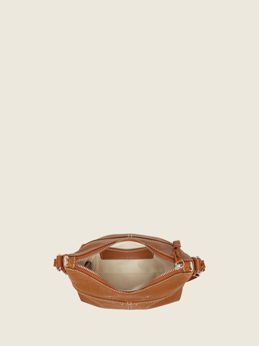 Natural leather shoulder strap bag LeLoustic - Natural inside view