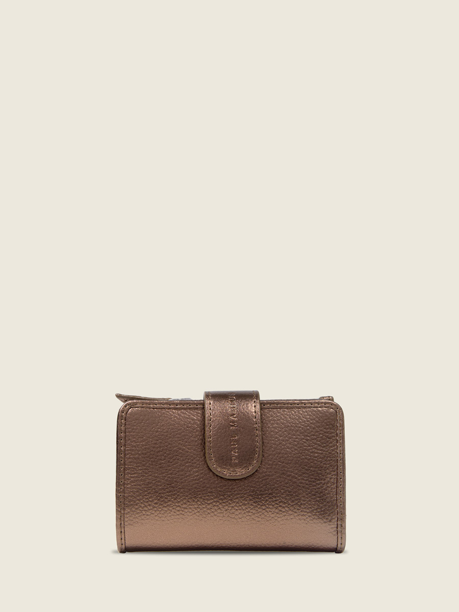 Copper wallet Valentine - Copper front view