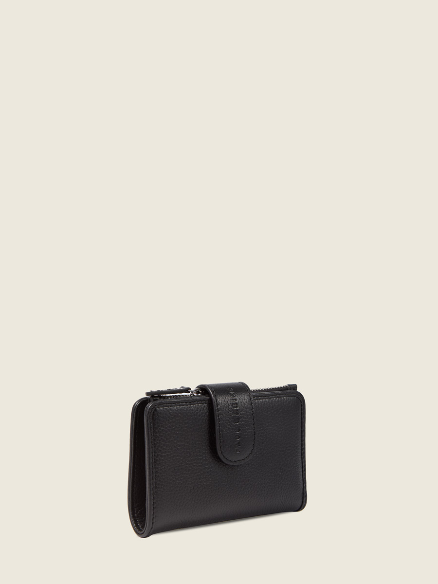 Black wallet Valentine - Black back view