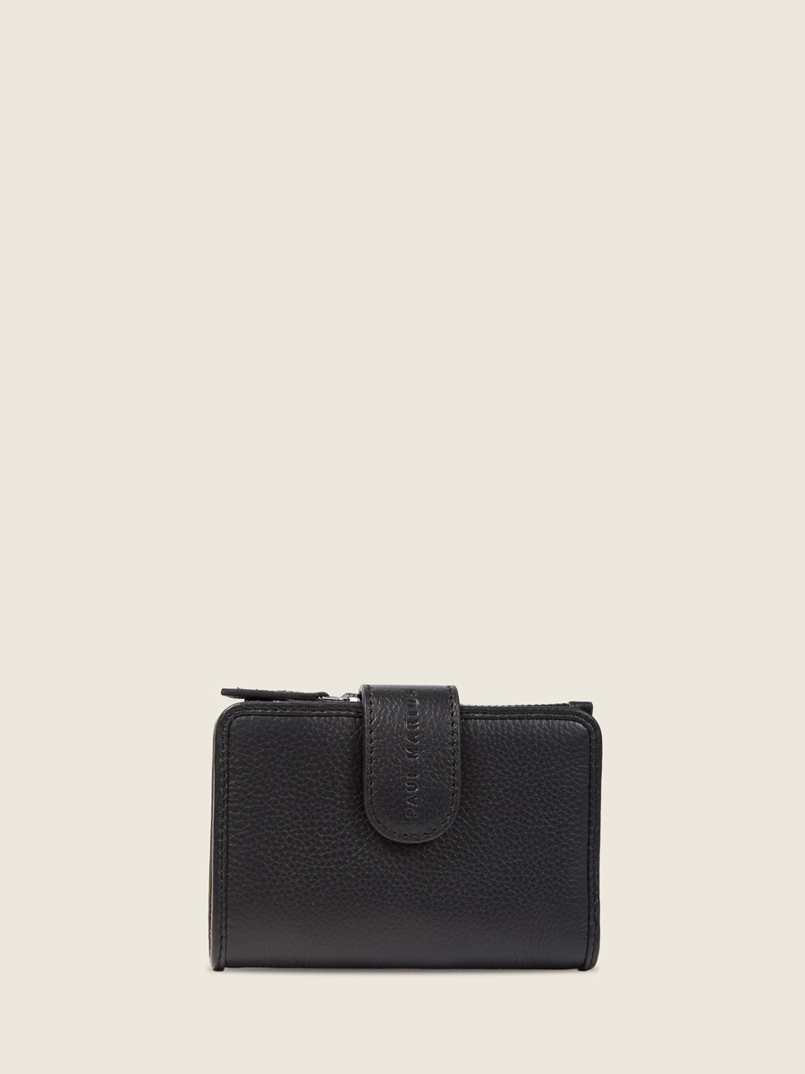 Black wallet Valentine - Black front view
