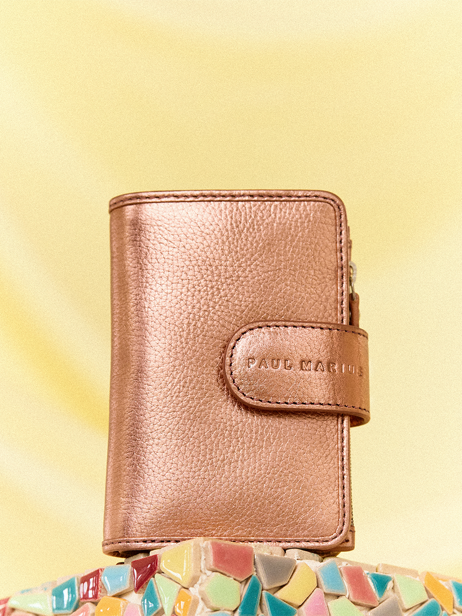 Rose gold wallet Valentine - Rose Gold inside view