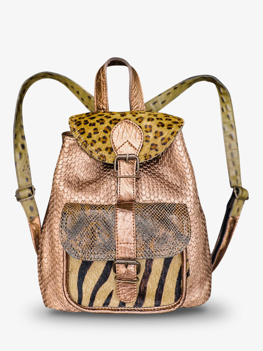 leather-backpak-for-woman-khaki-copper-front-view-picture-lebaroudeur-chimere-khaki-copper-paul-marius-3760125336954