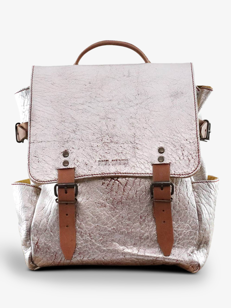 leather-back-pack-silver-front-view-picture-laudacieux-brick-silver-paul-marius-3760125334622