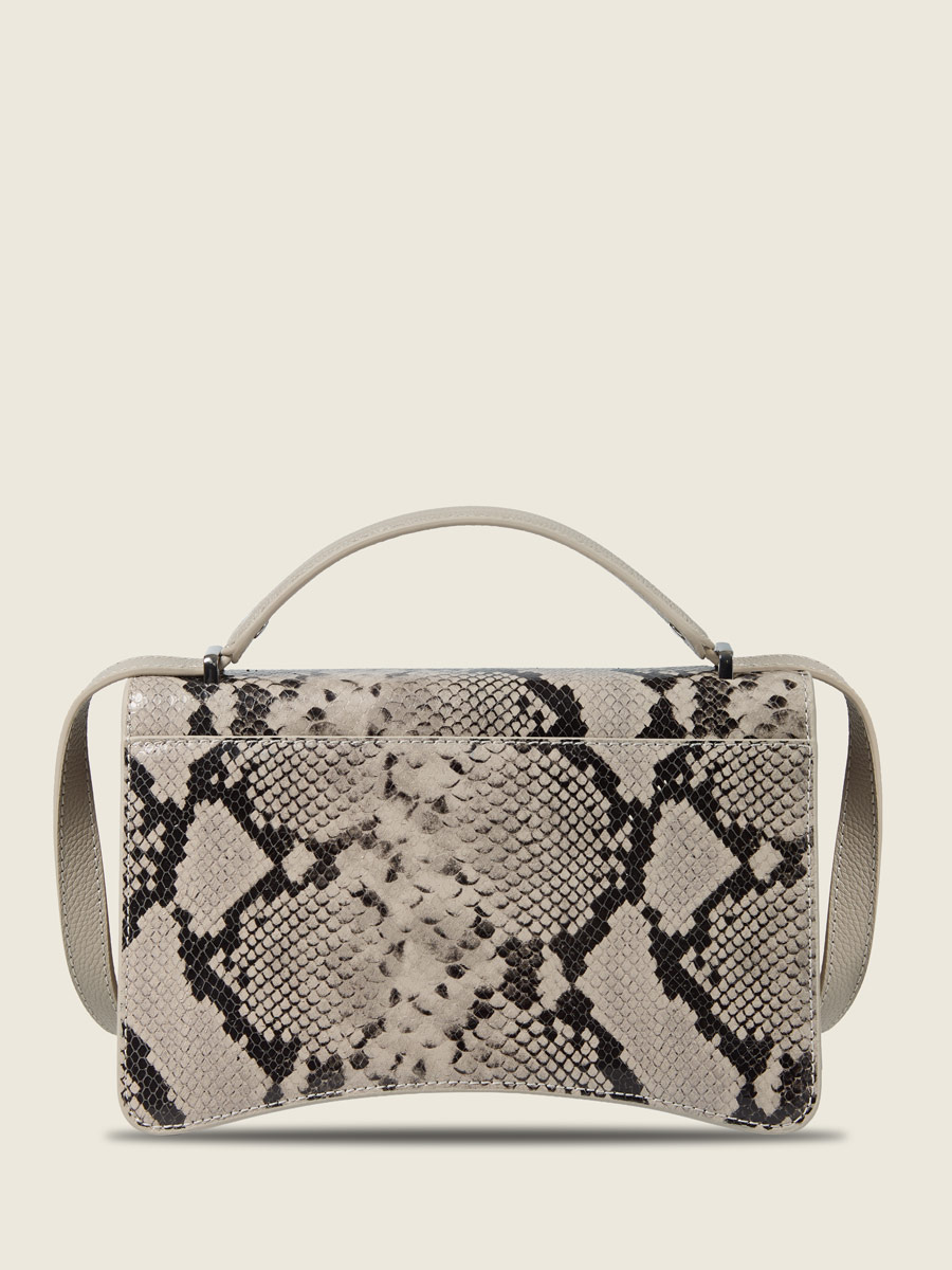 Galet python leather handbag Madame George Python - Galet ambient view