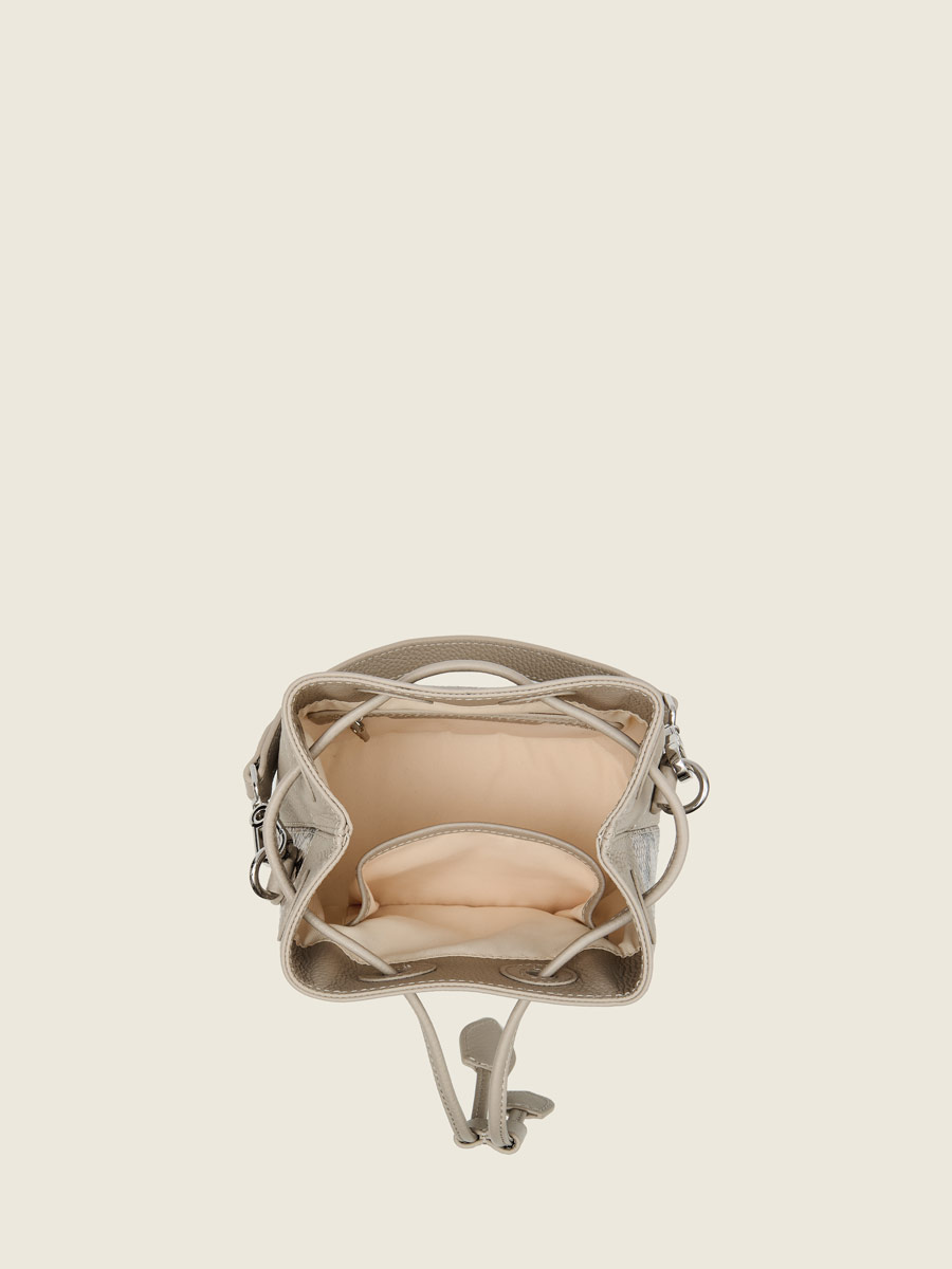 Small bucket galet python handbag Capucine XS Python - Galet focus material photo