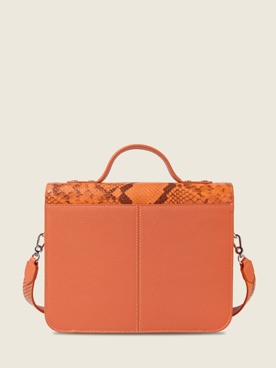 Amber python leather handbag Mademoiselle George Python - Amber ambient view